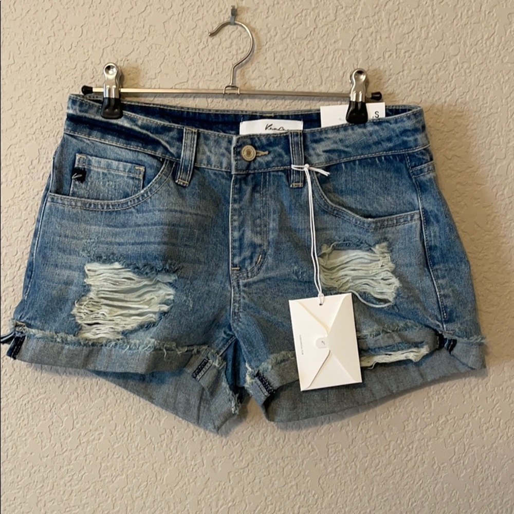 KanCan Distressed Midrise shorts